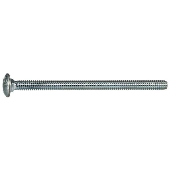 Midwest Fastener Carriage Bolt, Square Neck, 20 (Coarse), 4 in L, Steel, Zinc Plated, 8 PK 31788 - main